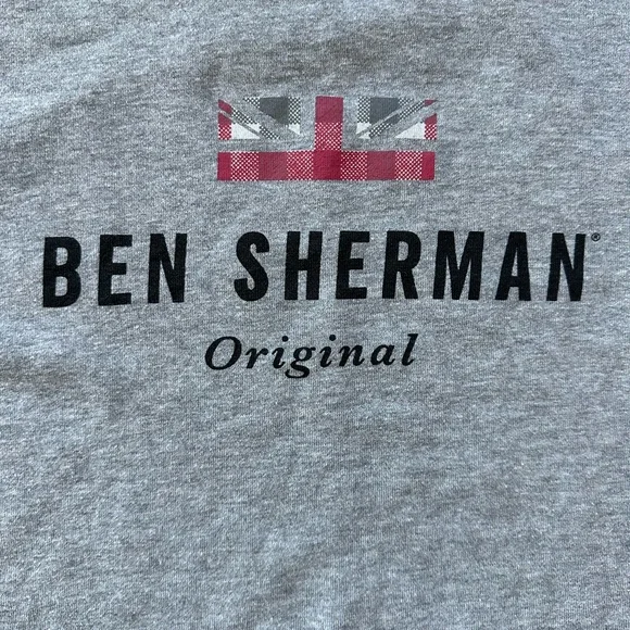 Ben Sherman Men’s Crewneck Sweatshirt Gray Large - Picture 4 of 6